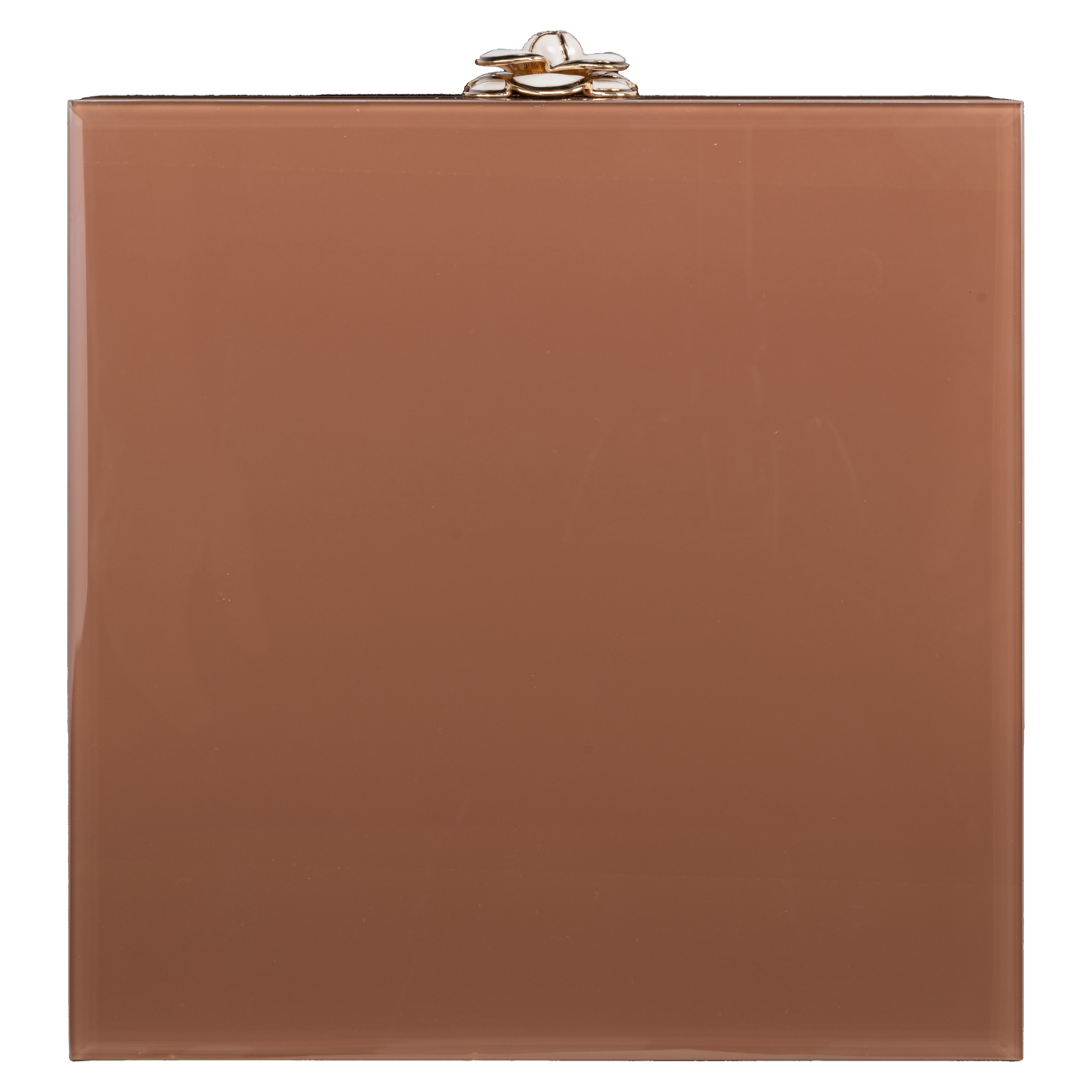 Aufbewahrungsbox Floral brown large (Glas|Mdf) - Richmond Interiors