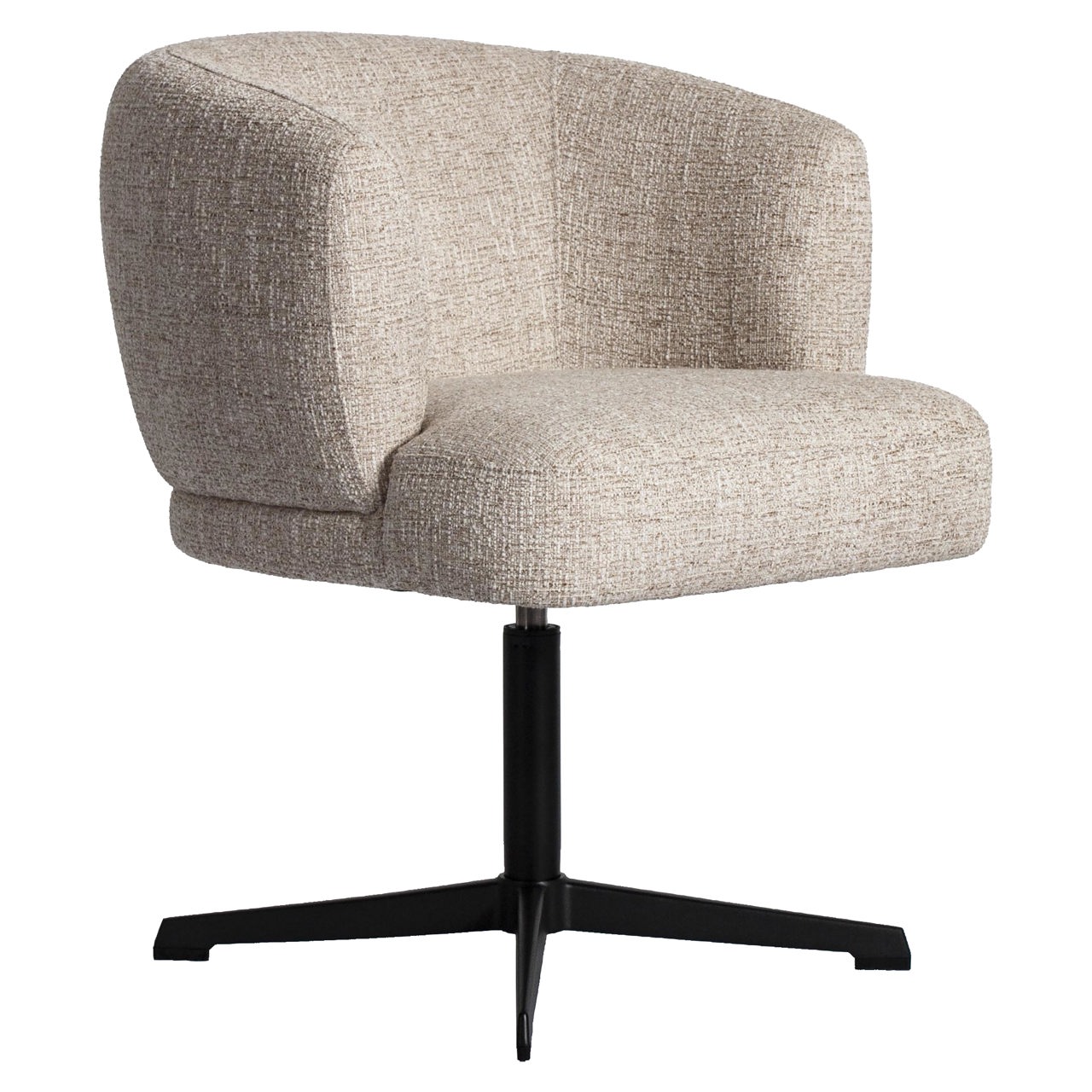 Esszimmerstuhl Dinan cream tweed feuerhemmend - drehbar - Richmond Interiors