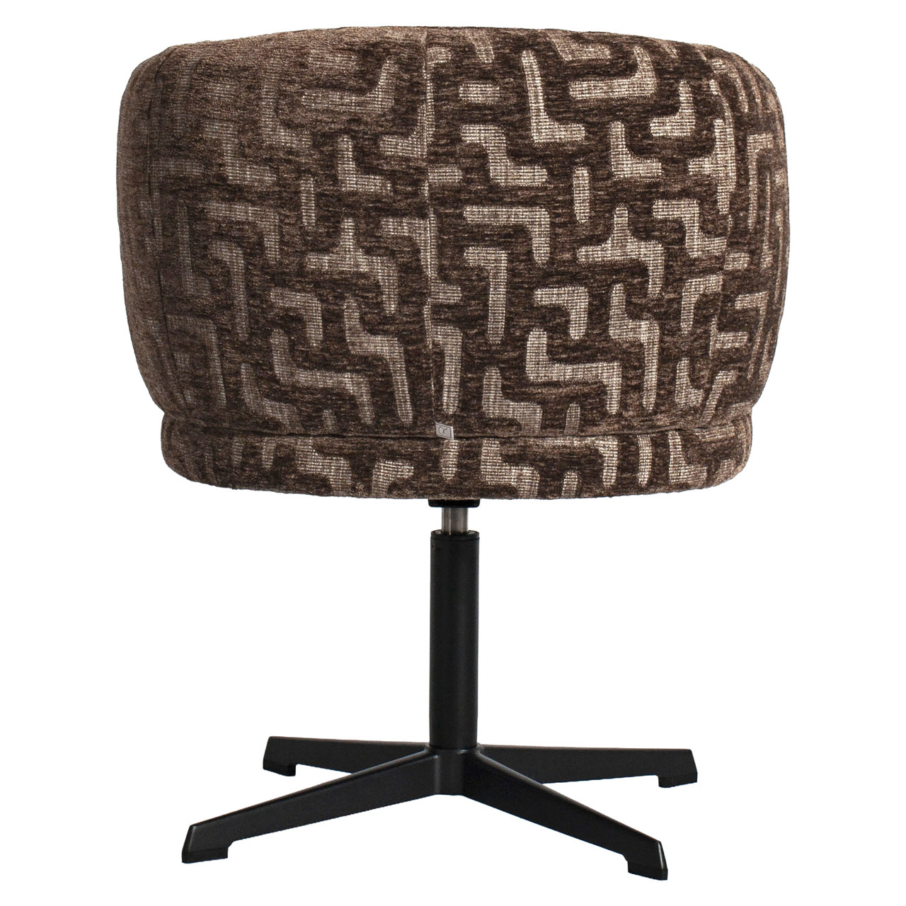 Esszimmerstuhl Dinan brown labyrinth feuerhemmend - drehbar - Richmond Interiors