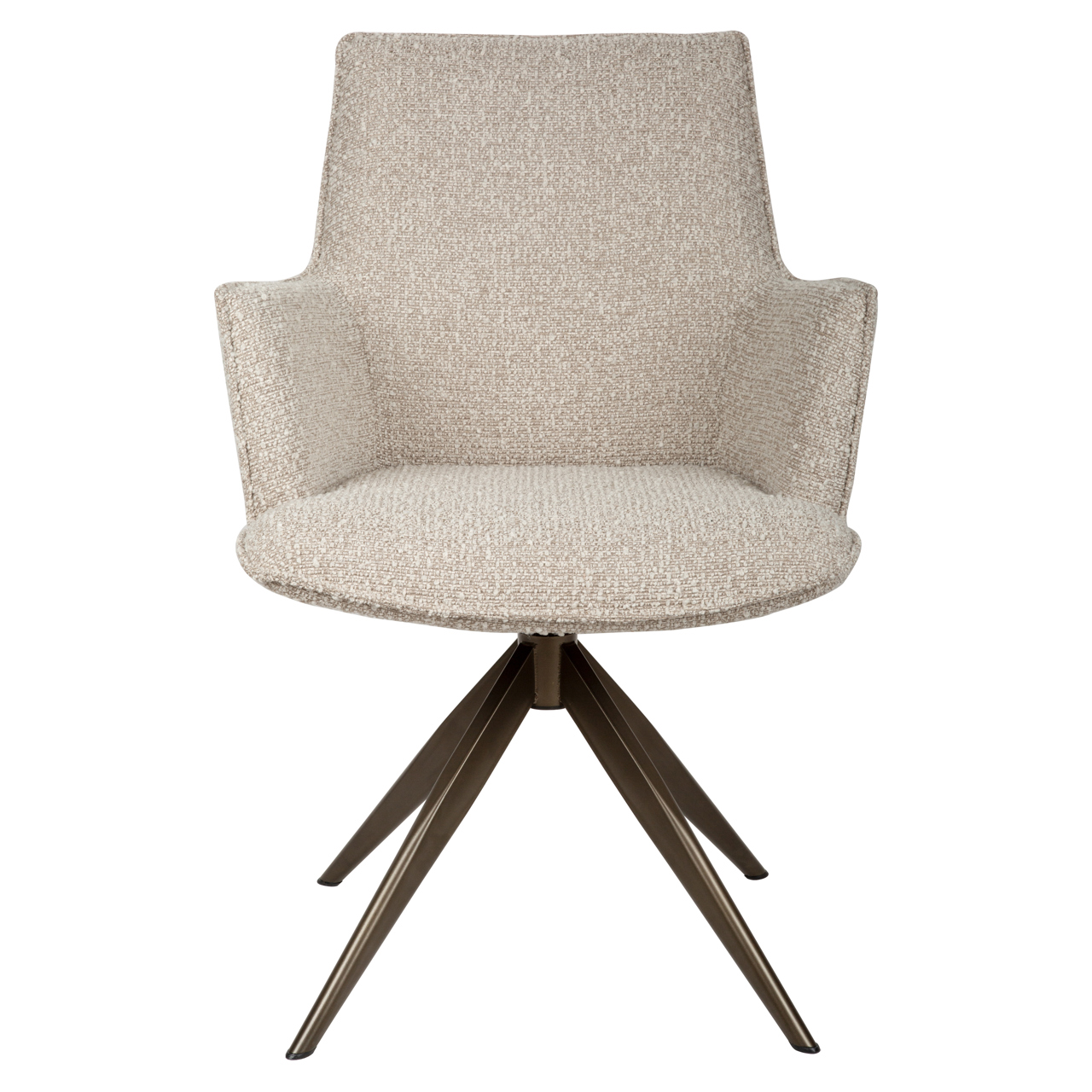 Esszimmerstuhl Dakota natural chunky drehbar with arm - Richmond Interiors