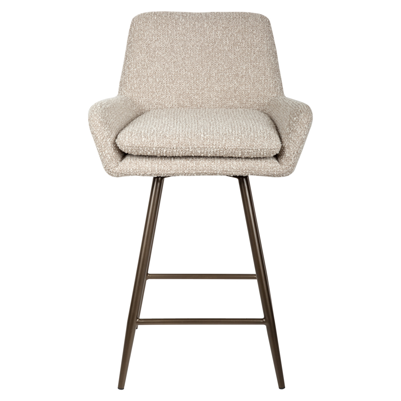 Thekenstuhl Linsey natural chunky drehbar (Set aus 2) - Richmond Interiors