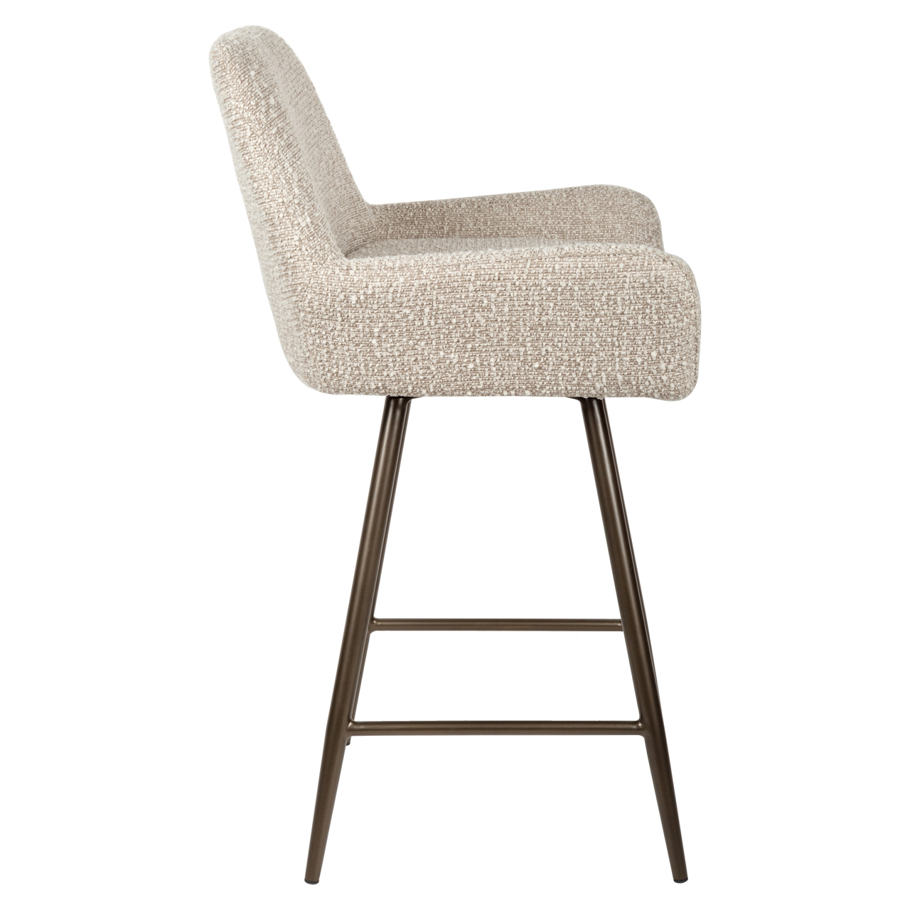 Thekenstuhl Linsey natural chunky drehbar (Set aus 2) - Richmond Interiors