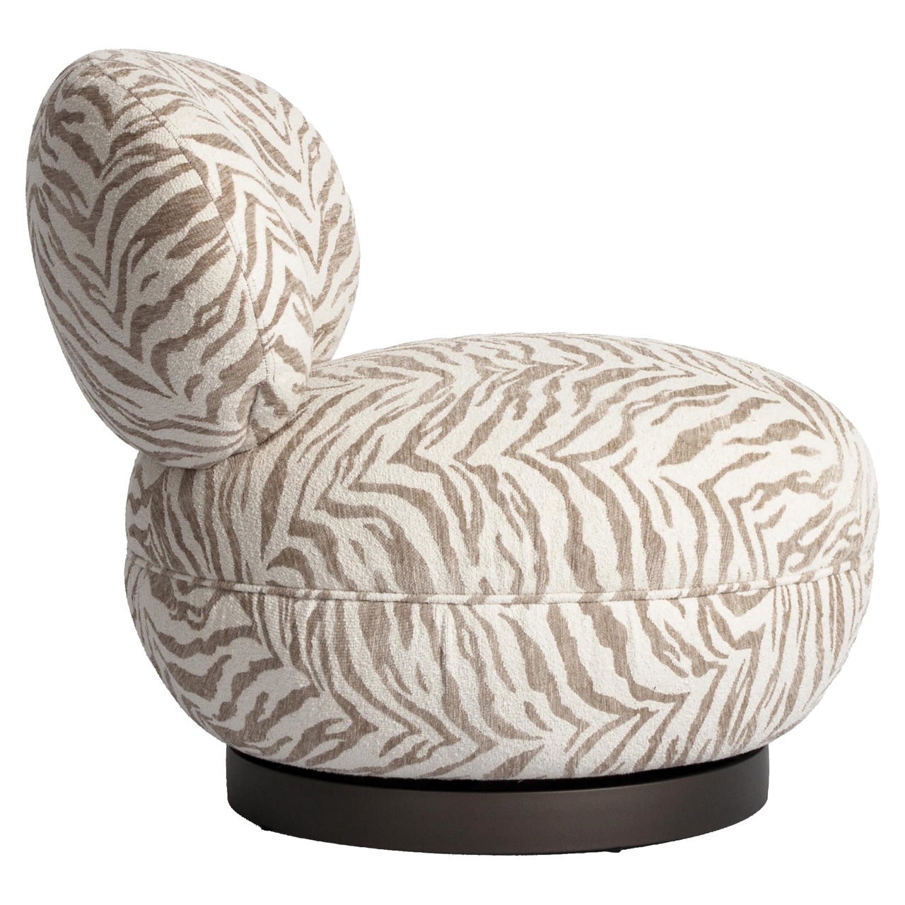 Lounge Stuhl Jace beige tiger drehbar - Richmond Interiors