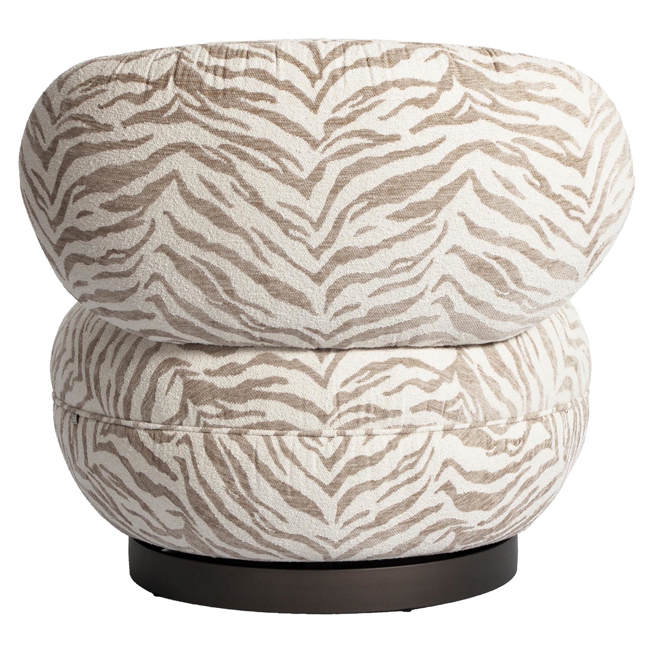 Lounge Stuhl Jace beige tiger drehbar - Richmond Interiors