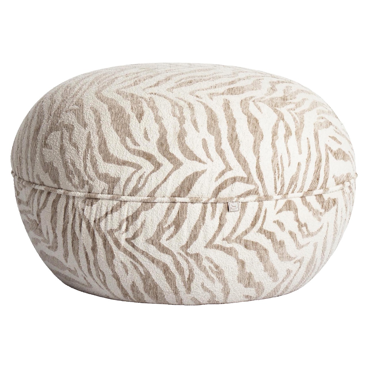 Poef & Voetenbank Jace beige tiger - Richmond Interiors