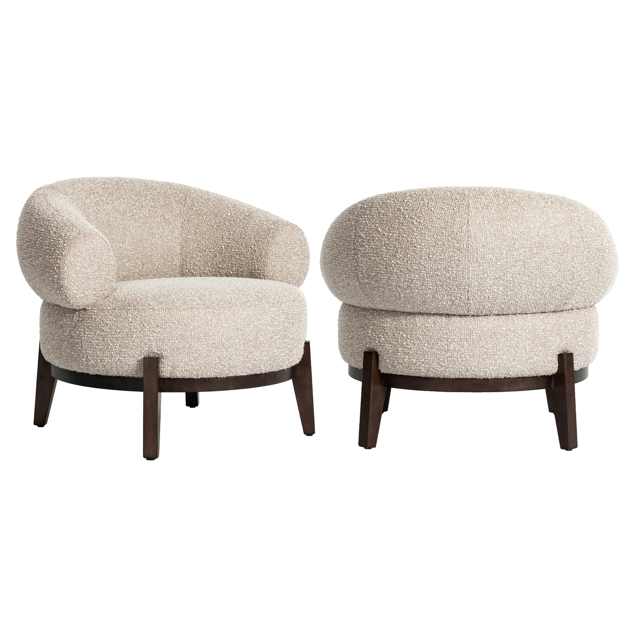 Lounge Stuhl Montana natural chunky feuerhemmend - Richmond Interiors