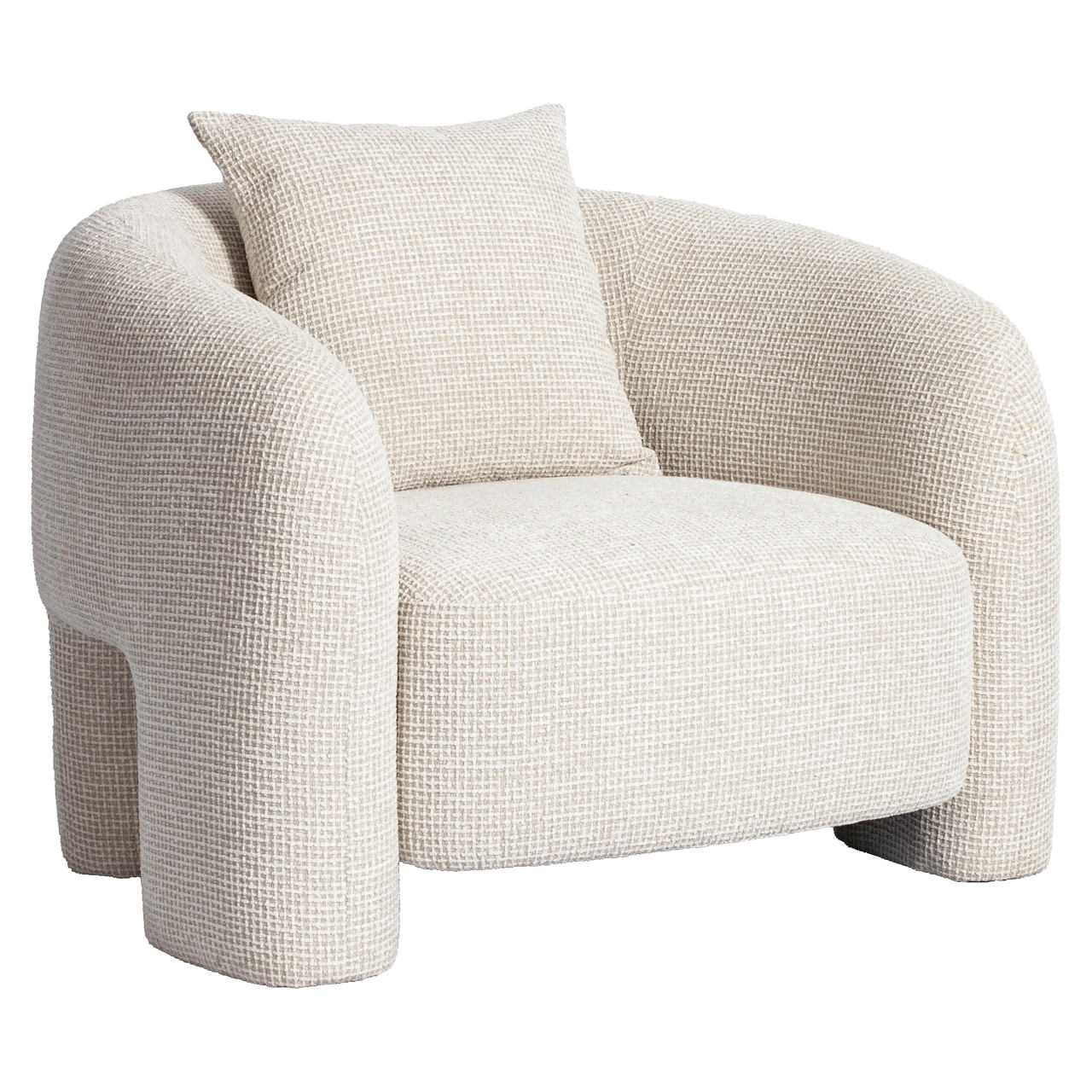 Lounge Stuhl Tuscany beige blockweave - Richmond Interiors
