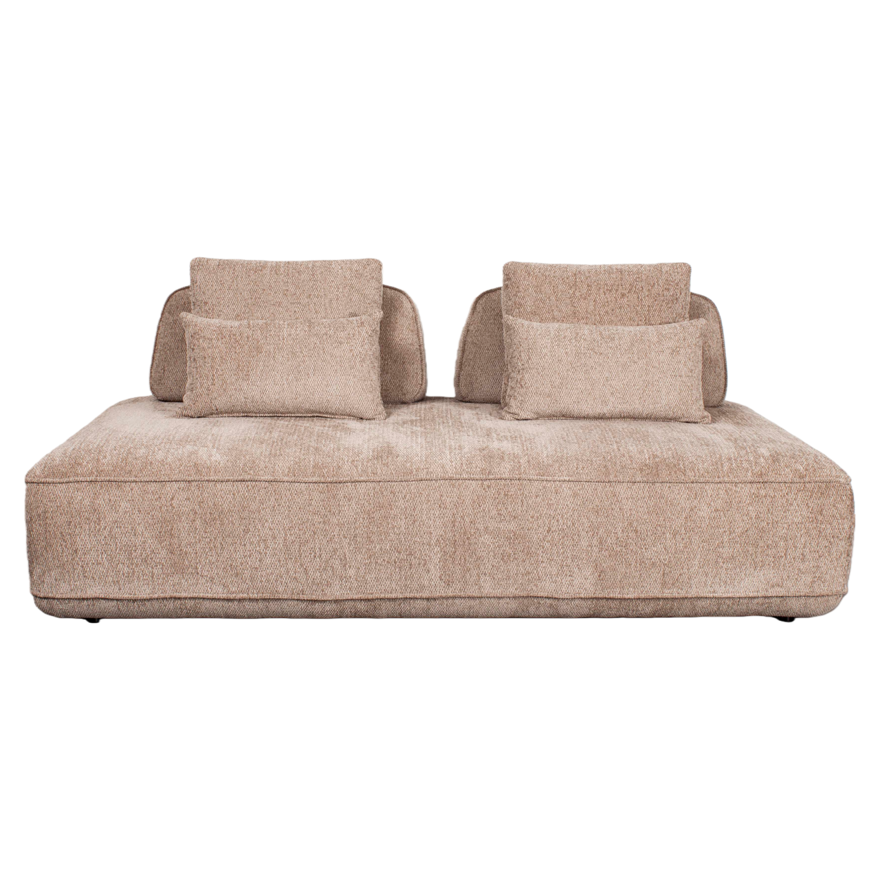Tudor sofa mocca boldweave 2.5-seater movable backrest - Richmond Interiors
