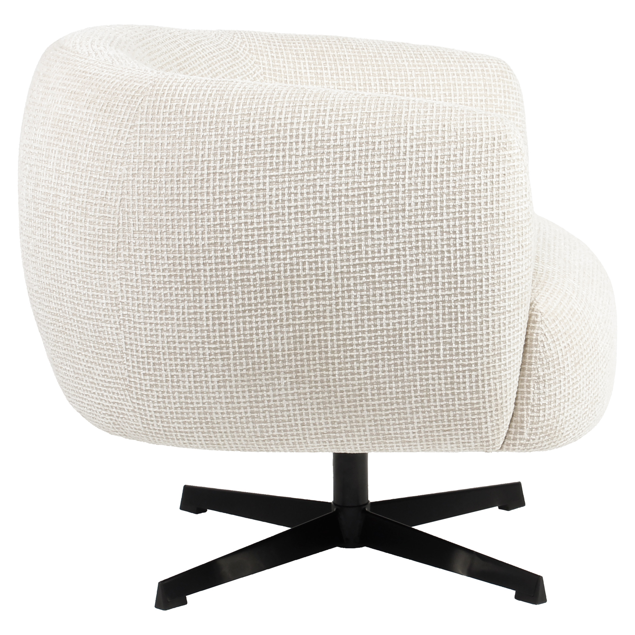 Lounge Stuhl Estelle beige blockweave drehbar - Richmond Interiors