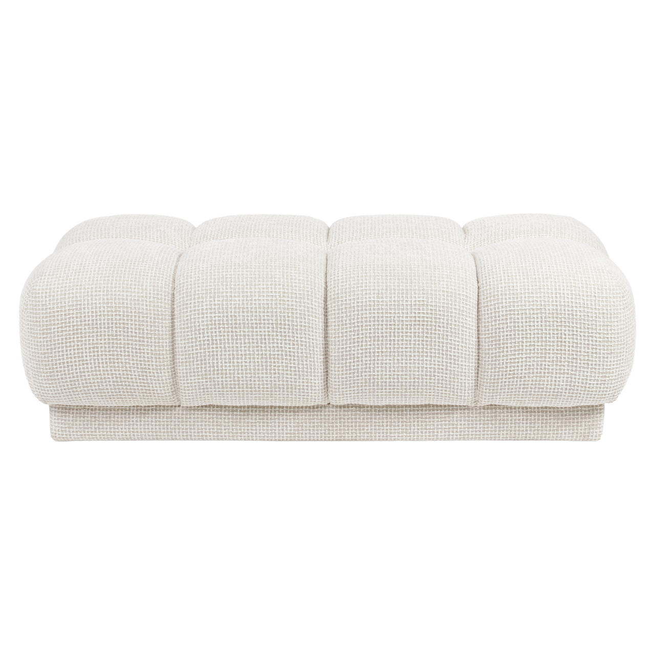 Pouffe & Footstool Noah beige blockweave - Richmond Interiors