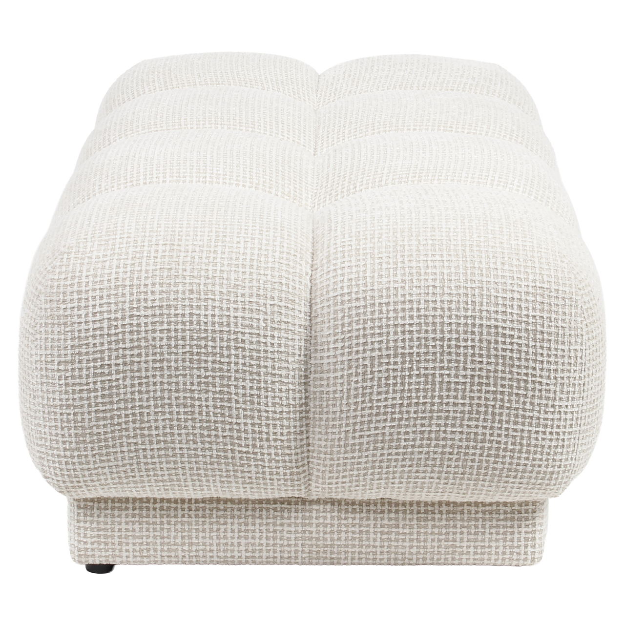 Pouffe & Footstool Noah beige blockweave - Richmond Interiors