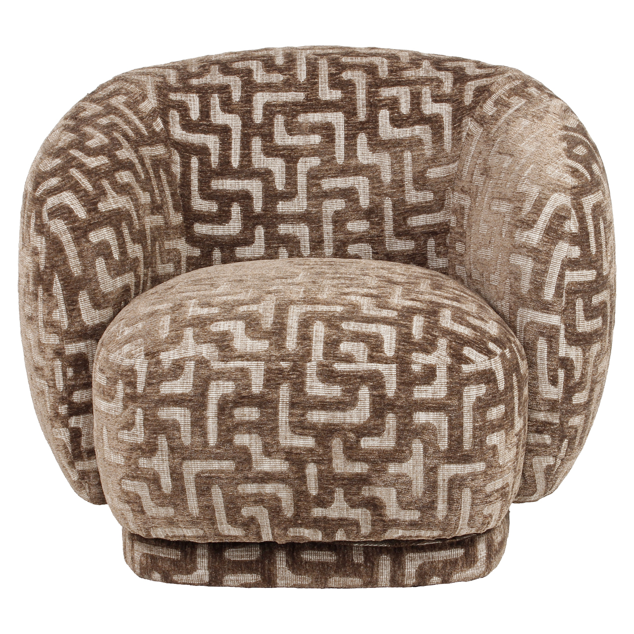 Sillón lounge Negreslo brown labyrinth giratorio - Richmond Interiors