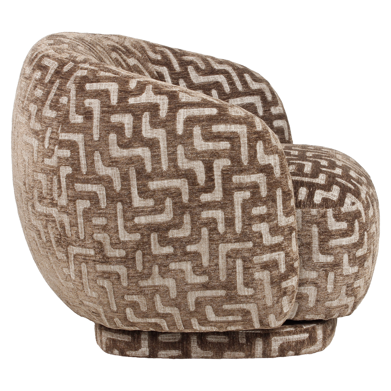 Sillón lounge Negreslo brown labyrinth giratorio - Richmond Interiors