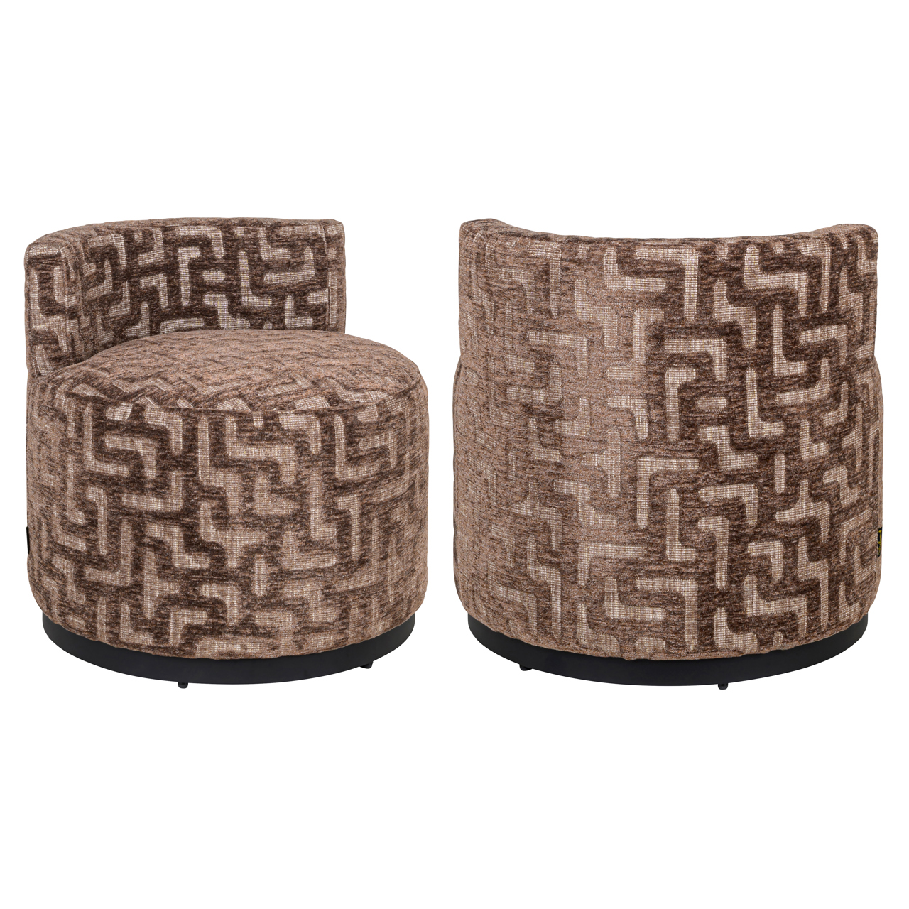 Lounge Stuhl Franny brown labyrinth - Richmond Interiors