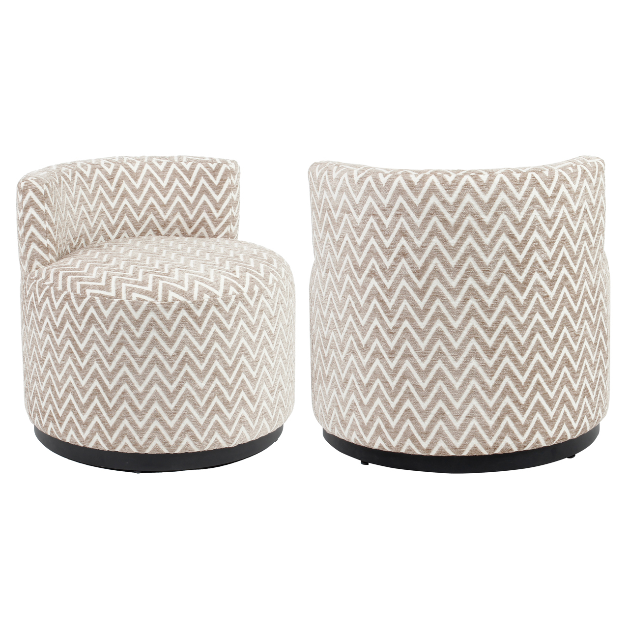 Lounge Stuhl Franny sand chevron - Richmond Interiors