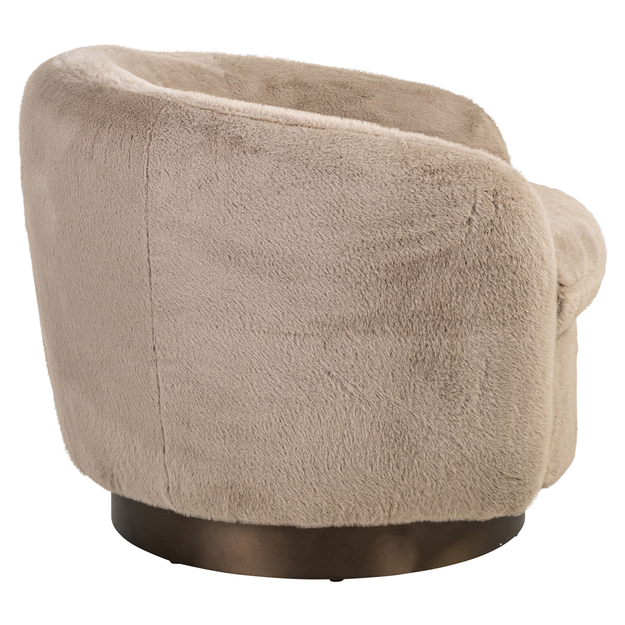 Lounge Stuhl Colmar khaki fluffy drehbar - Richmond Interiors