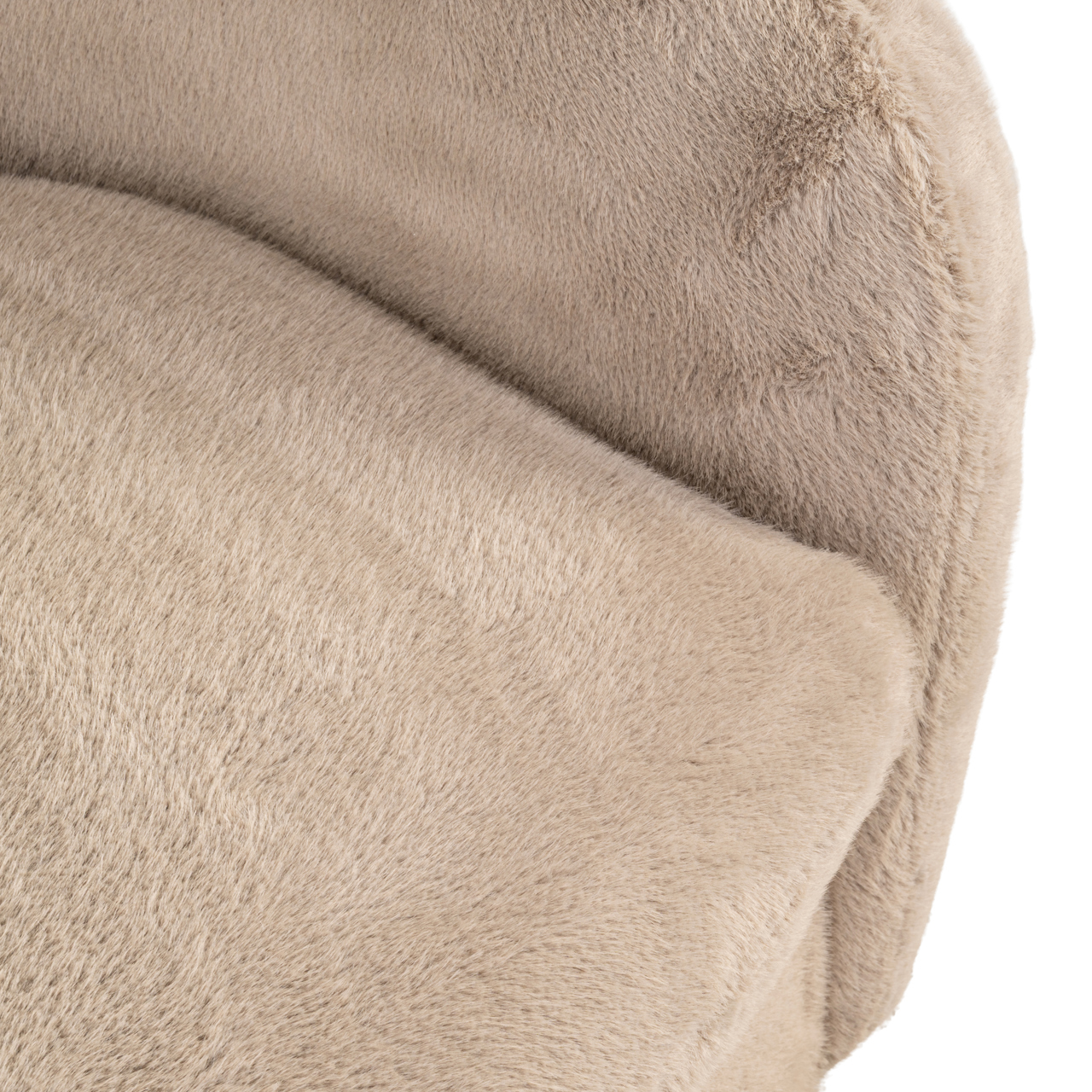 Lounge Stuhl Colmar khaki fluffy drehbar - Richmond Interiors