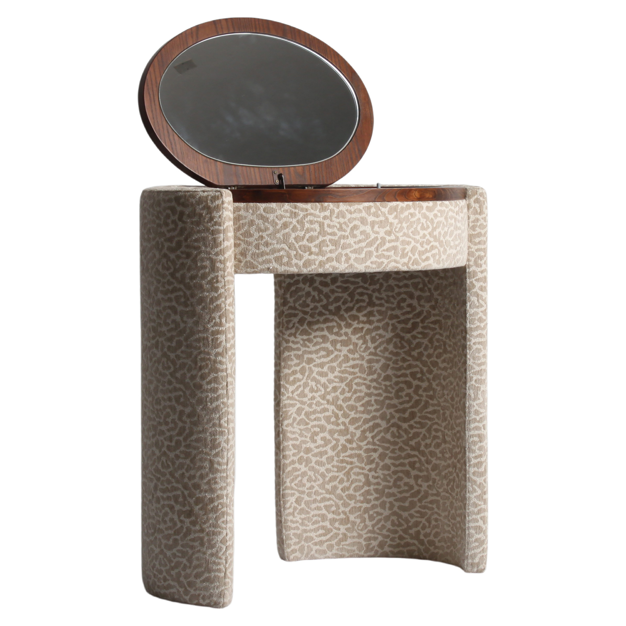 Schreibtisch Roxenne beige leopard dressing table - Richmond Interiors