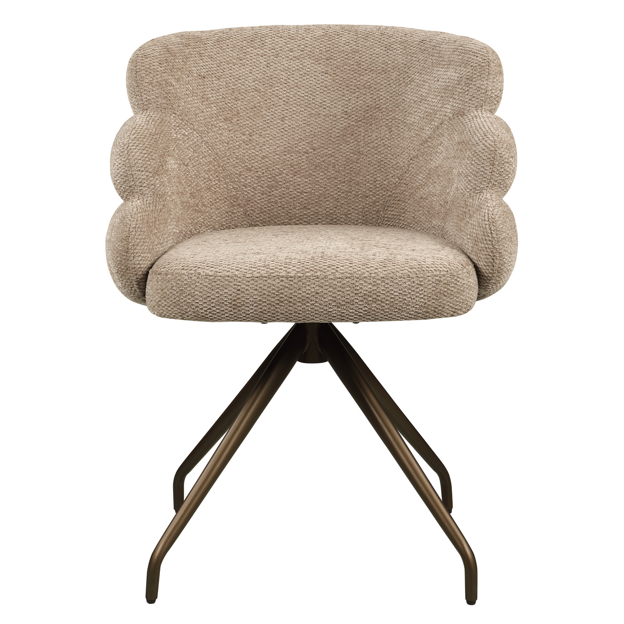 Esszimmerstuhl Kayla mocca boldweave drehbar - Richmond Interiors