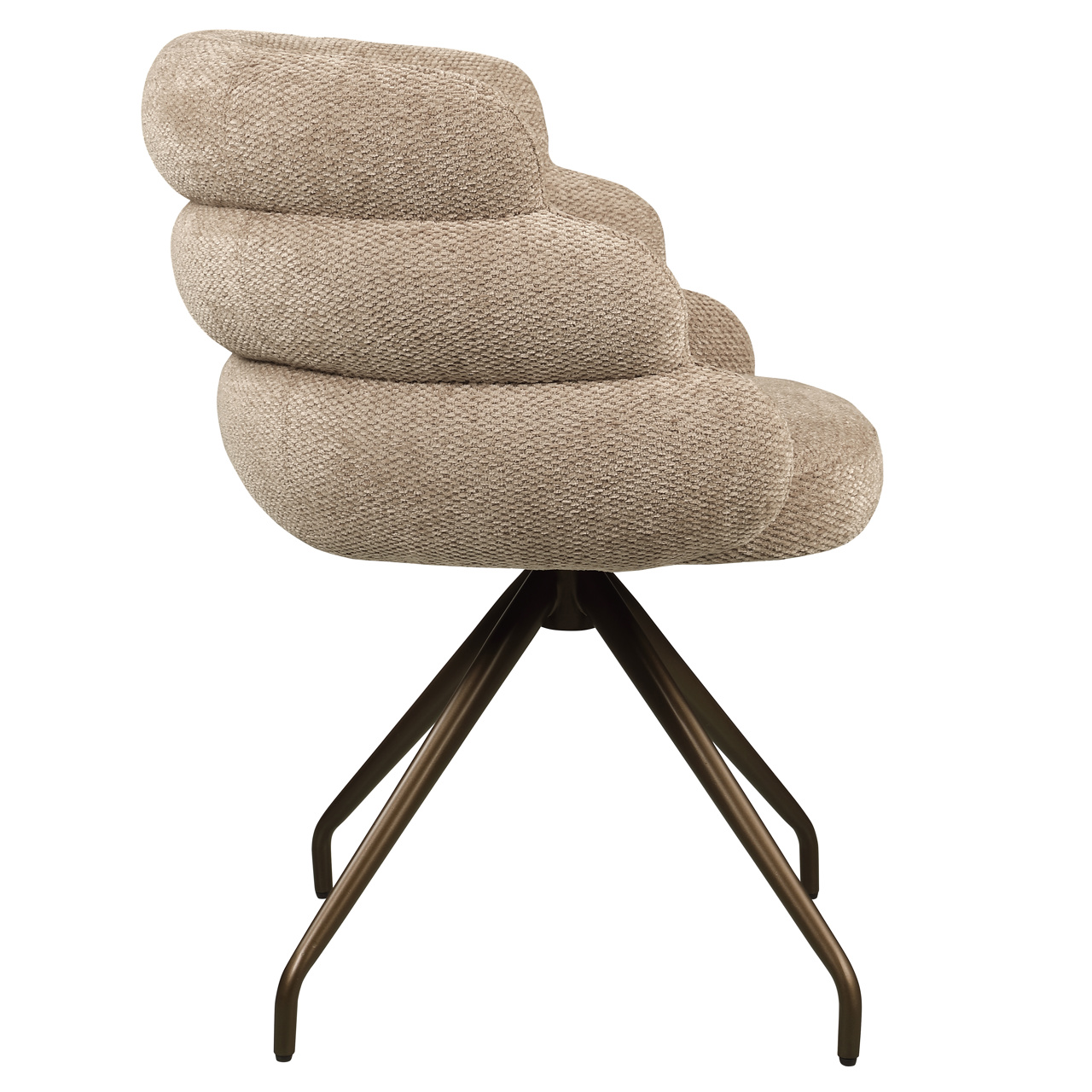 Esszimmerstuhl Kayla mocca boldweave drehbar - Richmond Interiors