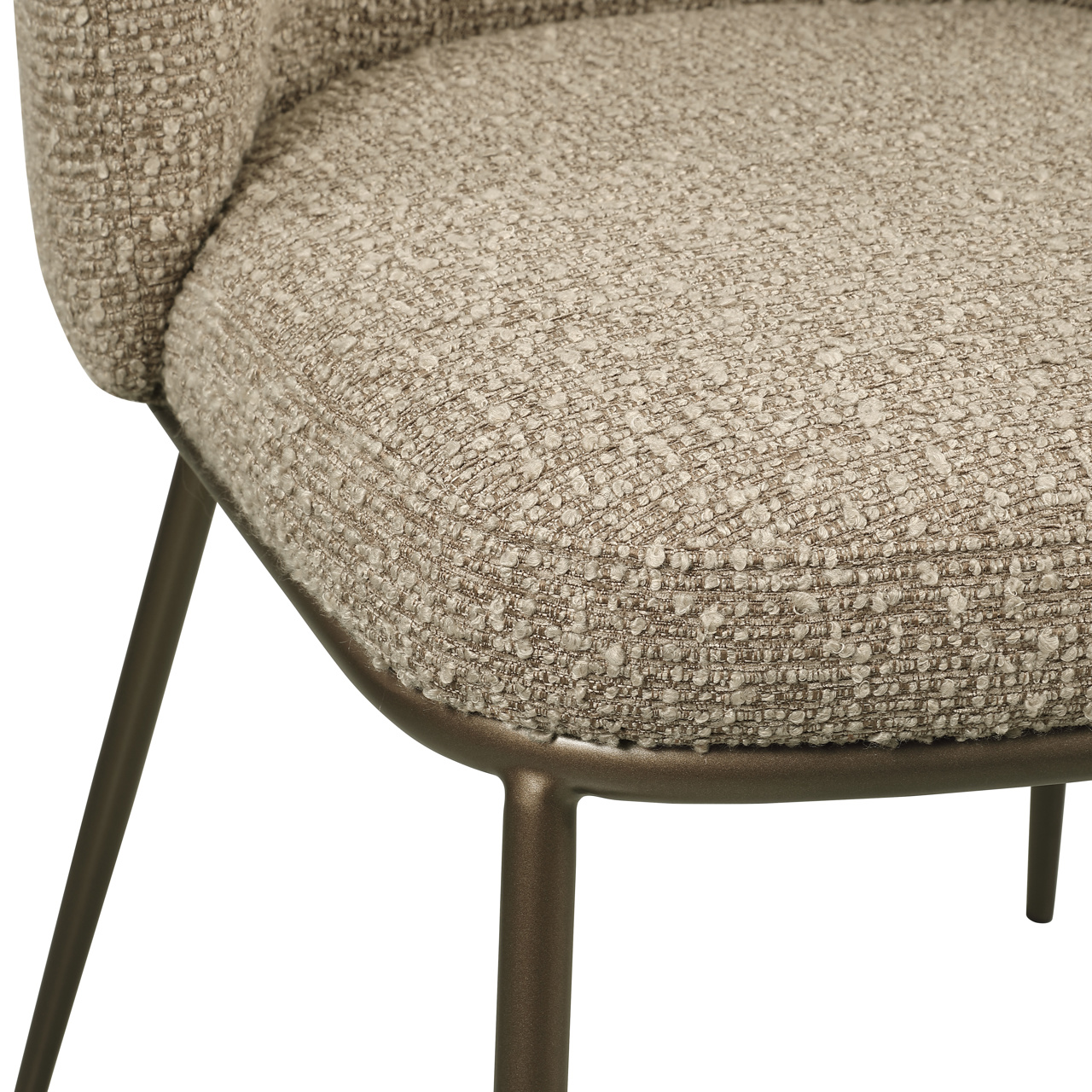 Esszimmerstuhl Elvi mocca chunky feuerhemmend (Set aus 2) - Richmond Interiors