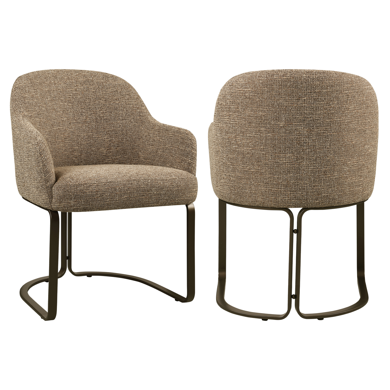 Esszimmerstuhl Hadley brown tweed feuerhemmend - Richmond Interiors
