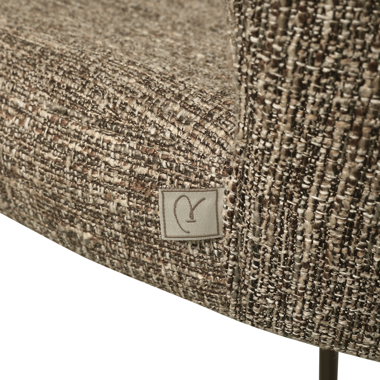 Taburete de cocina Odarby tweed marrón retardante de llama - Richmond Interiors
