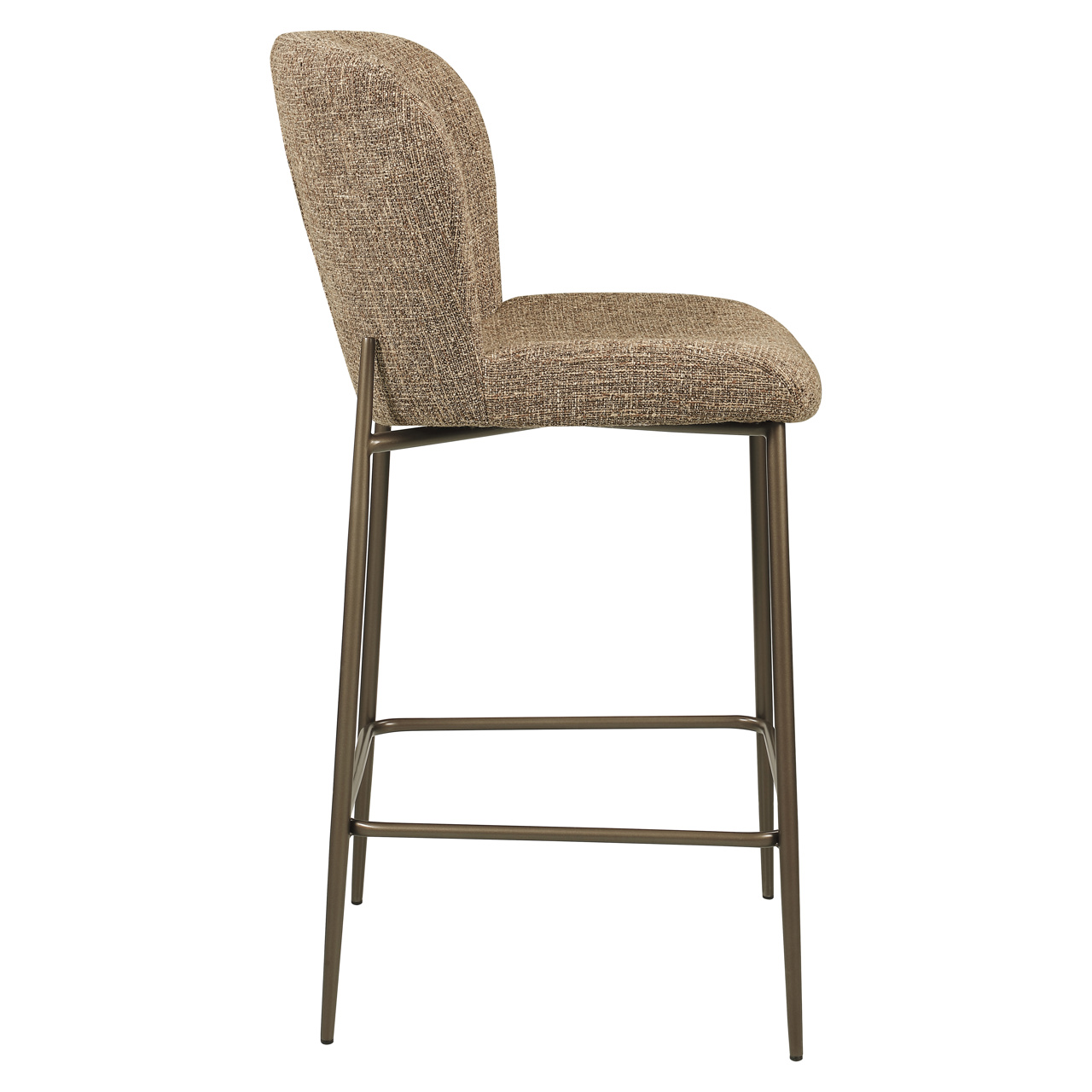 Taburete de cocina Odarby tweed marrón retardante de llama - Richmond Interiors