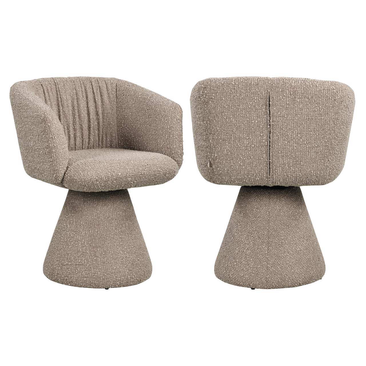 Esszimmerstuhl Madeline mocca chunky drehbar - Richmond Interiors