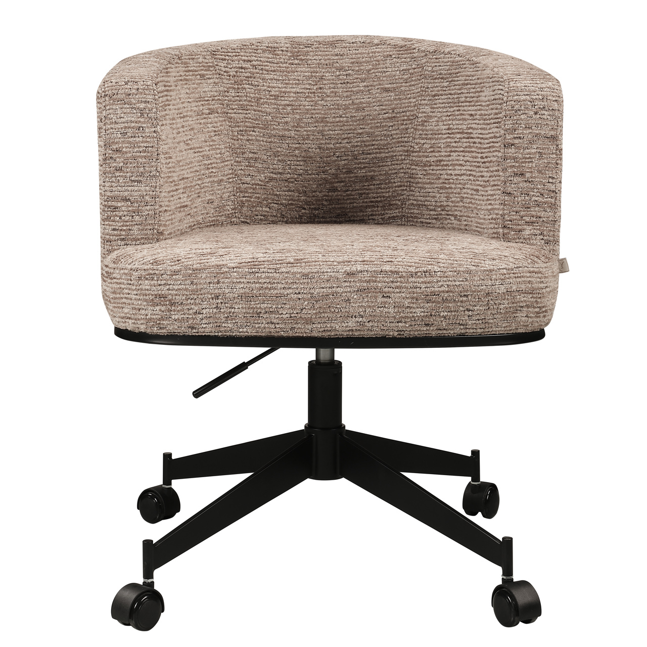 Esszimmerstuhl Rochenne mocca linear drehbar auf Rollen - Richmond Interiors