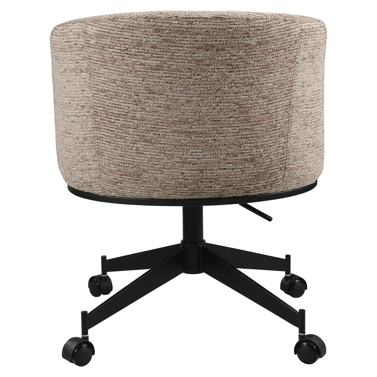 Esszimmerstuhl Rochenne mocca linear drehbar auf Rollen - Richmond Interiors