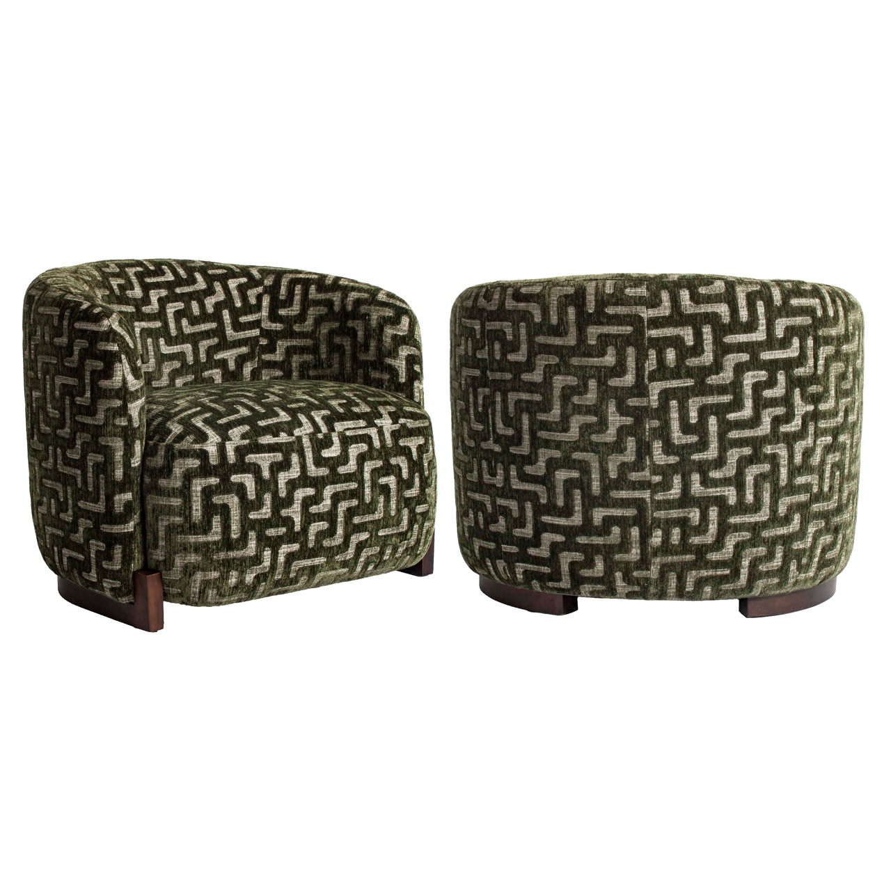 Lounge Stuhl Hannah moss labyrinth feuerhemmend - Richmond Interiors