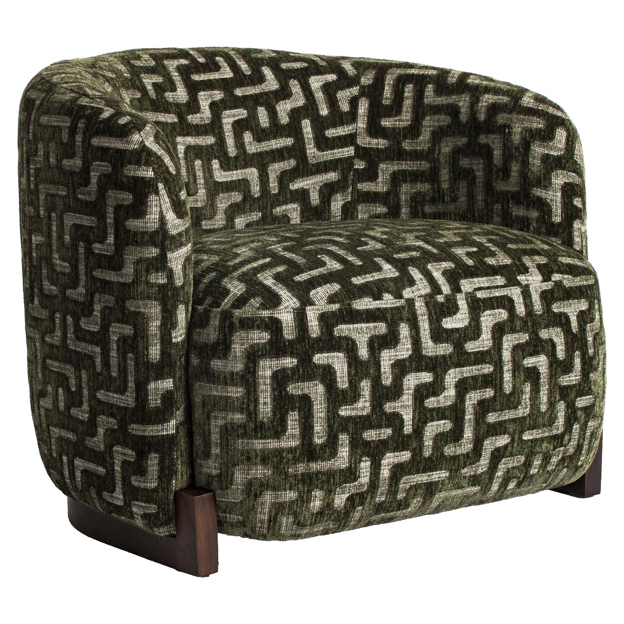 Lounge Stuhl Hannah moss labyrinth feuerhemmend - Richmond Interiors