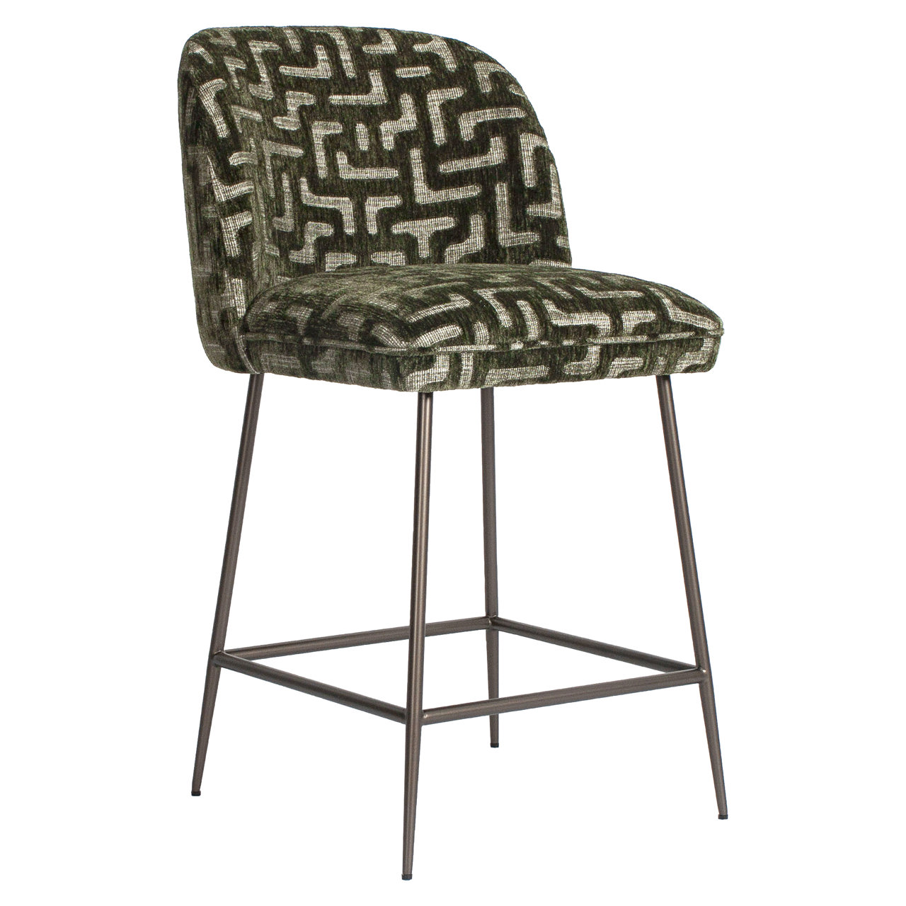 Thekenstuhl Pullitzer moss labyrinth - Richmond Interiors