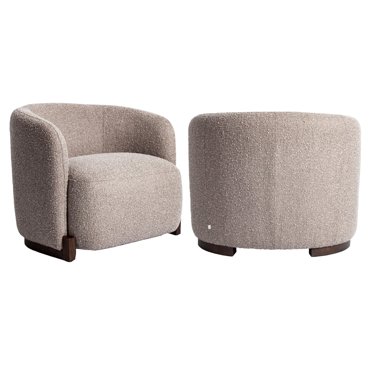 Lounge Stuhl Hannah mocca chunky feuerhemmend - Richmond Interiors