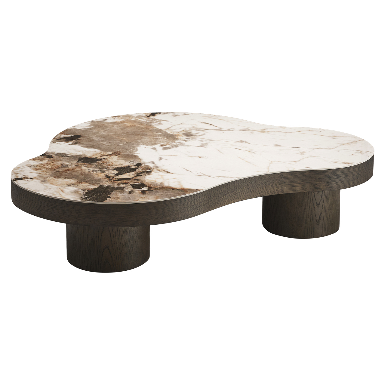 Couchtisch Langford brown (Mdf|Keramiek|Eiche Fineer) - Richmond Interiors