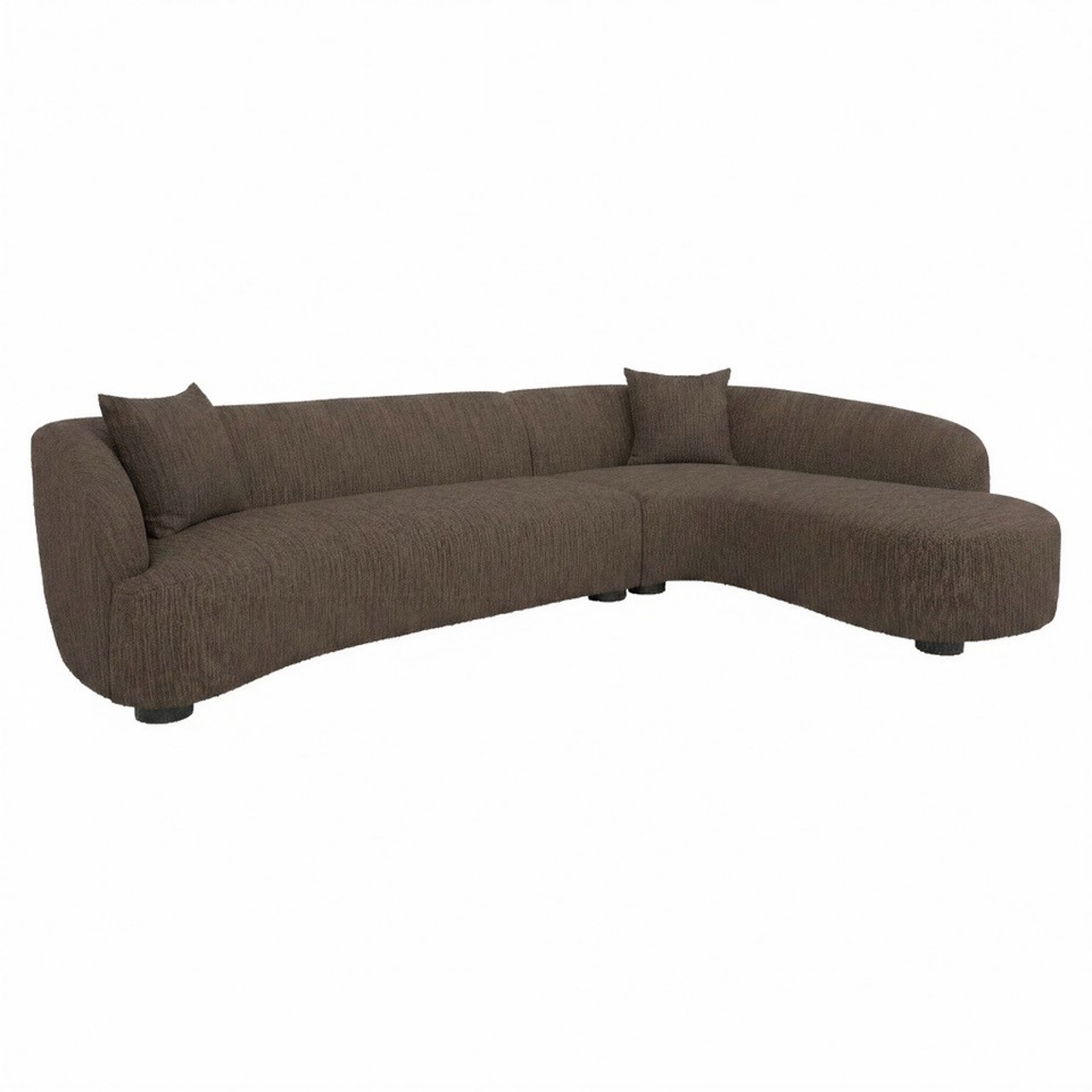 Sofa Pandora brown chunky lounge rechts - Richmond Interiors
