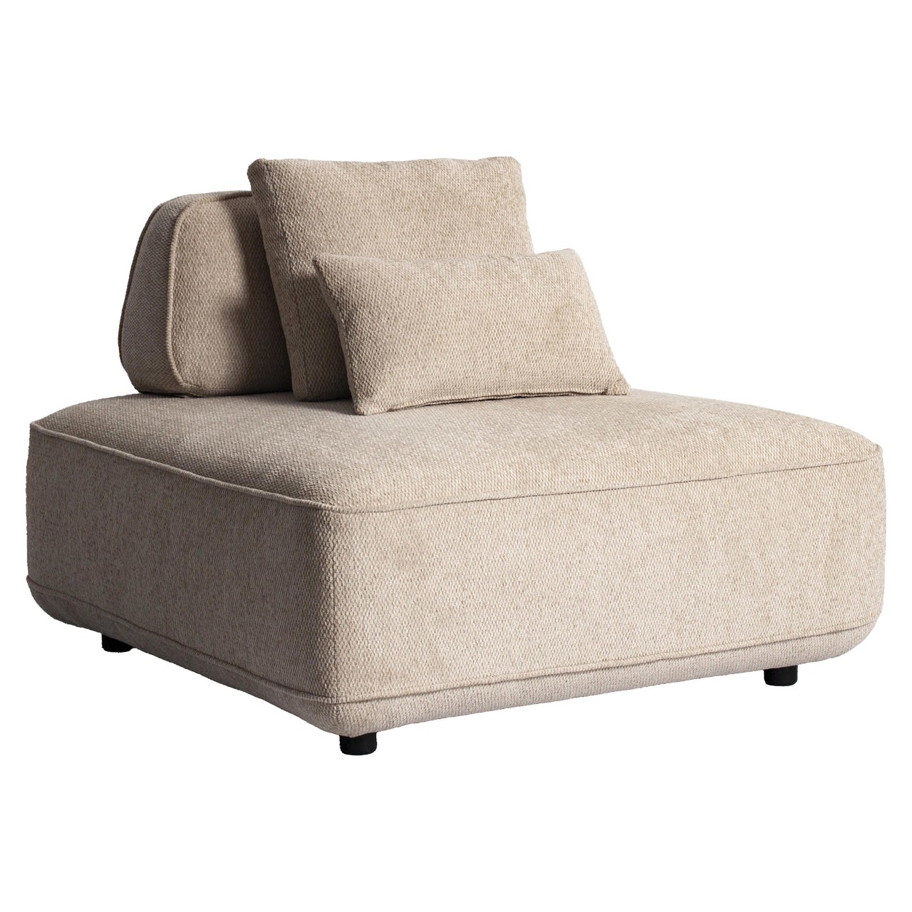 Sofa Tudor natural boldweave 1-seater movable backrest - Richmond Interiors