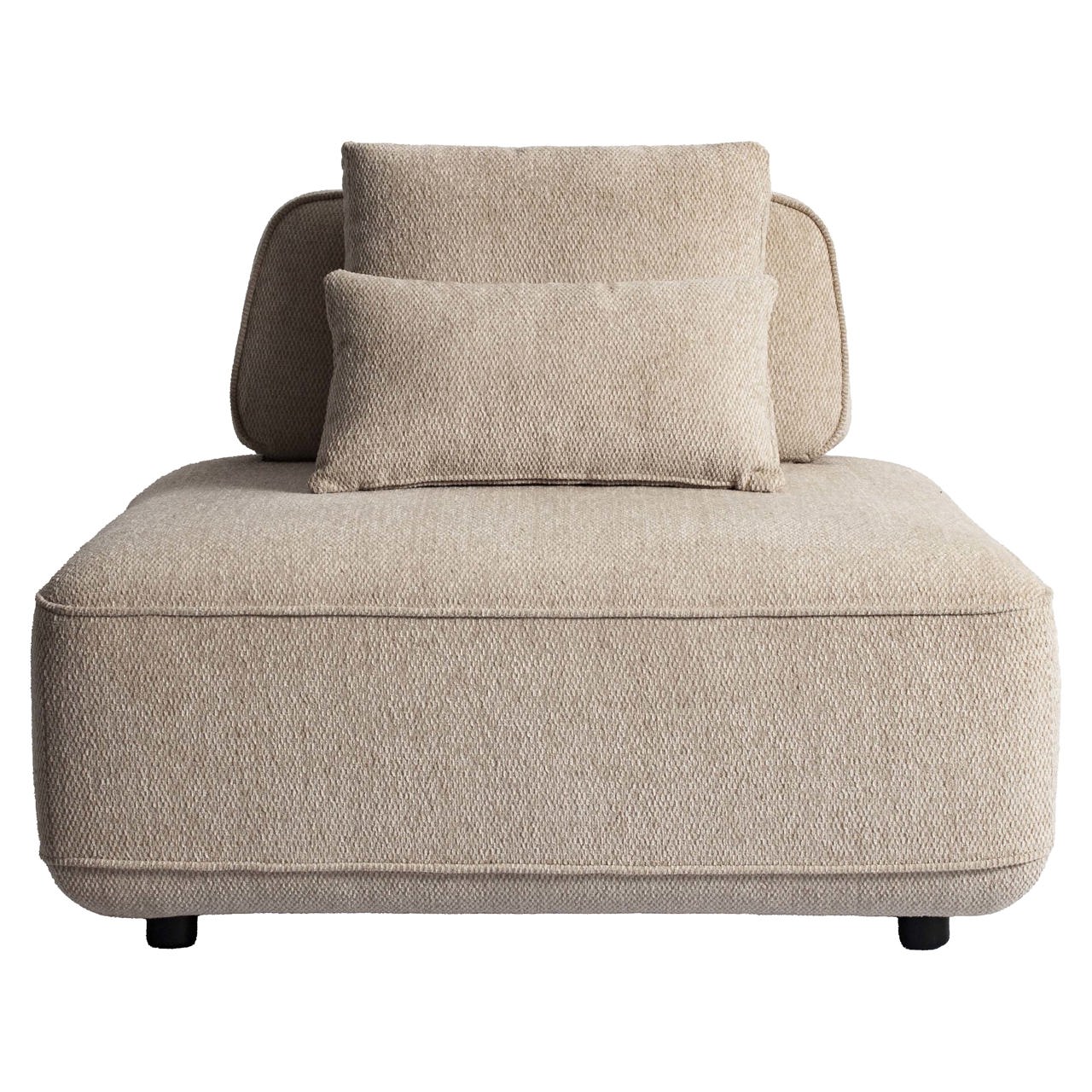 Sofa Tudor natural boldweave 1-seater movable backrest - Richmond Interiors