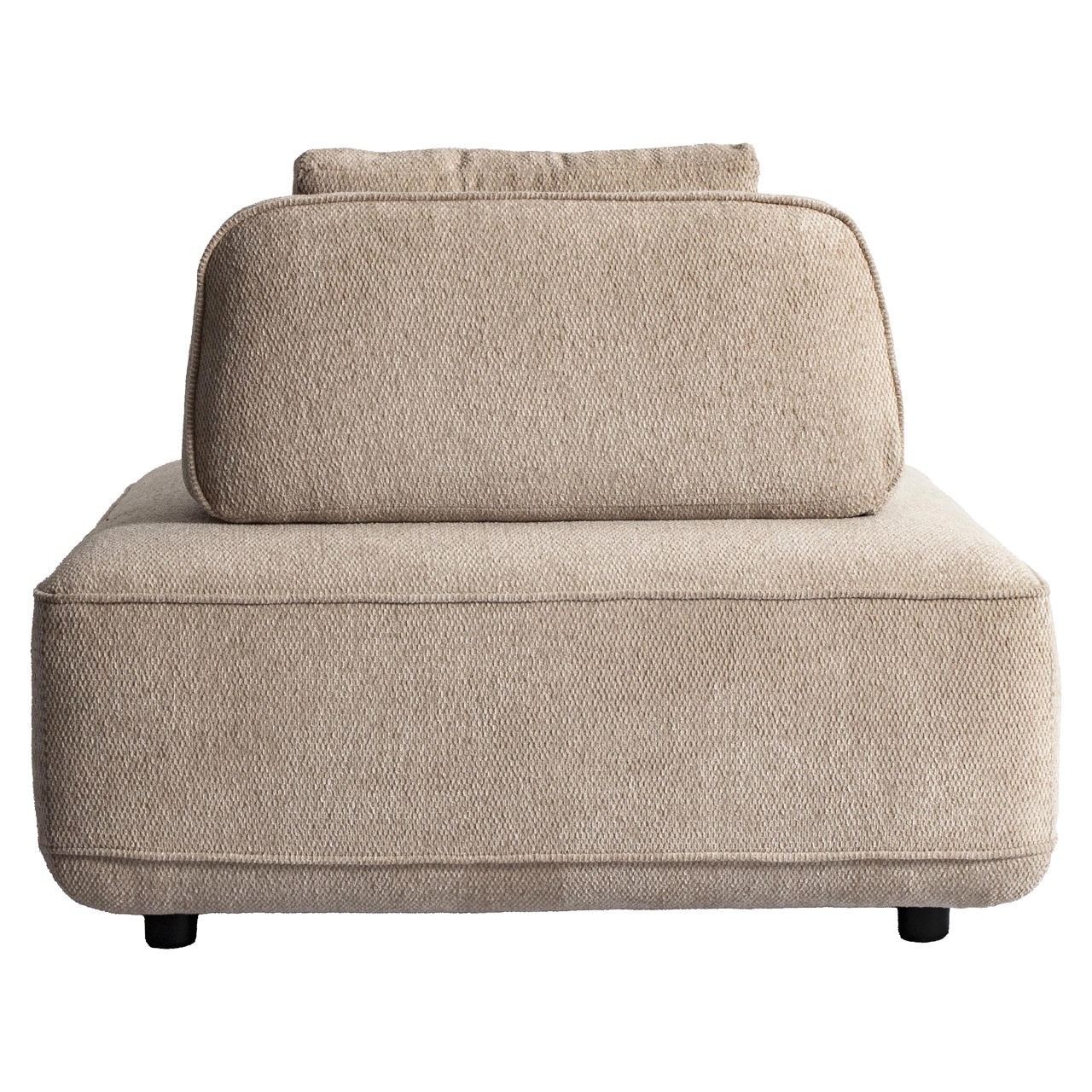 Sofa Tudor natural boldweave 1-seater movable backrest - Richmond Interiors