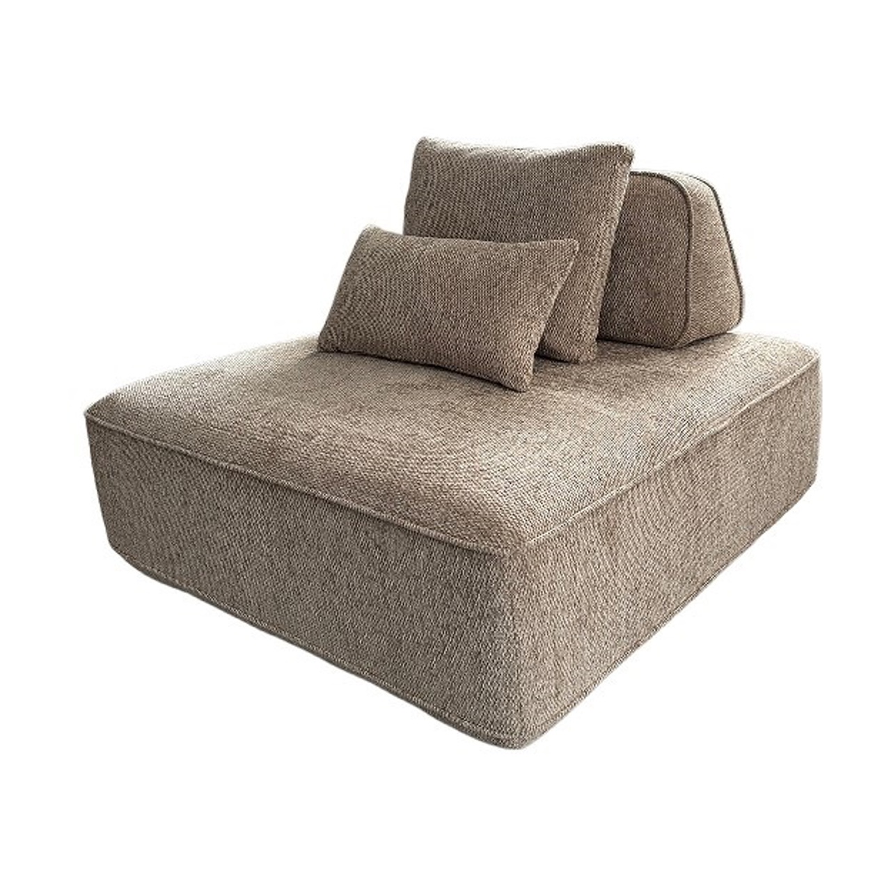 Sofa Tudor mocca boldweave 1-seater movable backrest - Richmond Interiors