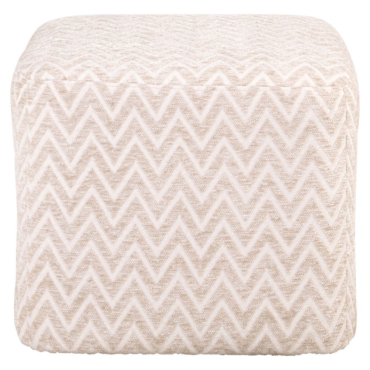 Pouffe & Footstool Ciela beige chevron - Richmond Interiors
