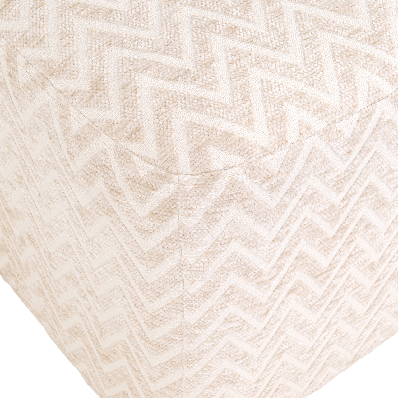 Pouffe & Footstool Ciela beige chevron - Richmond Interiors