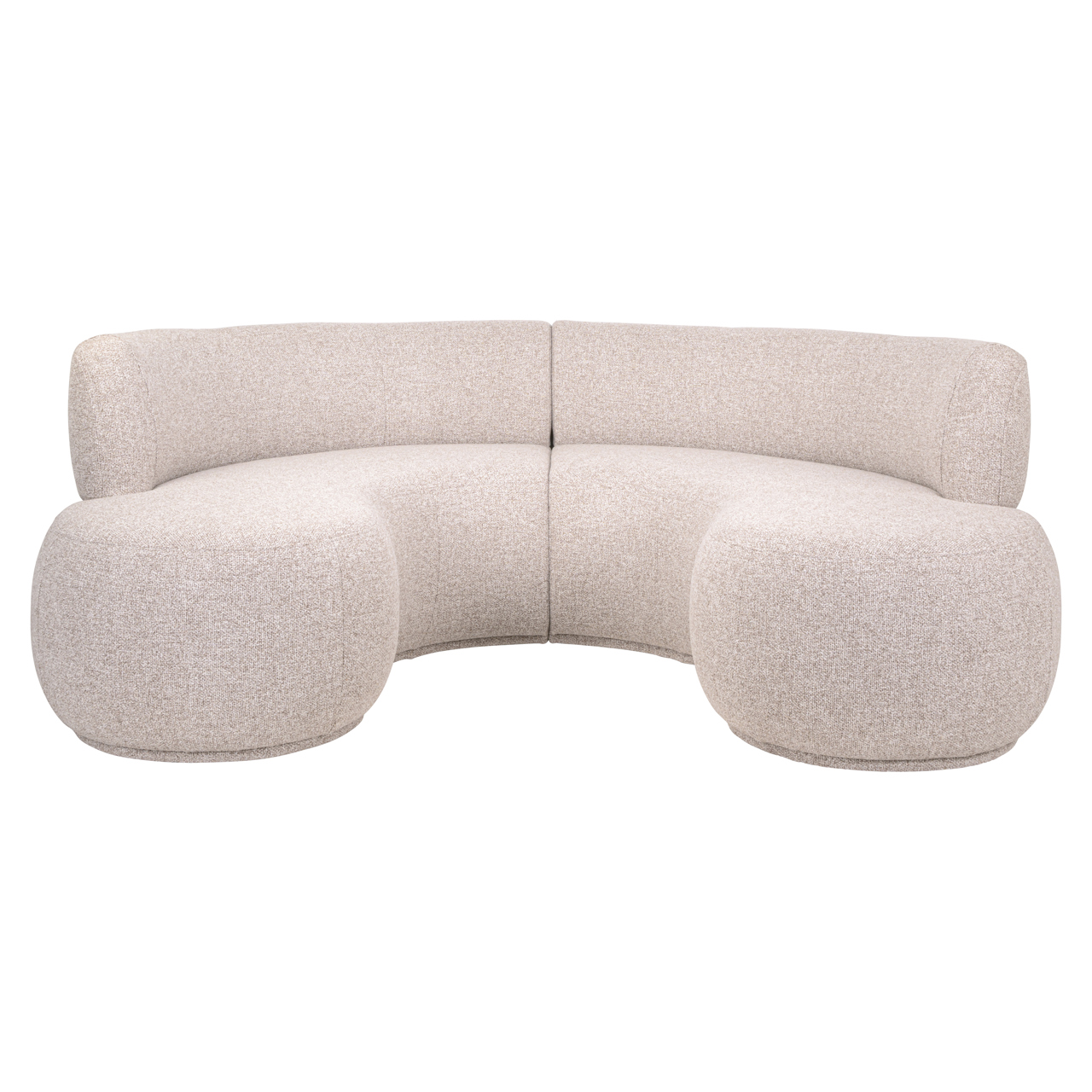 Sitzbank Sorrobon cayenne brown round (Set aus 2) - Richmond Interiors