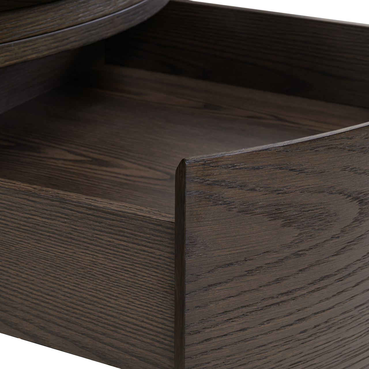 Couchtisch Langford brown 90Ø 1-drawer - Richmond Interiors