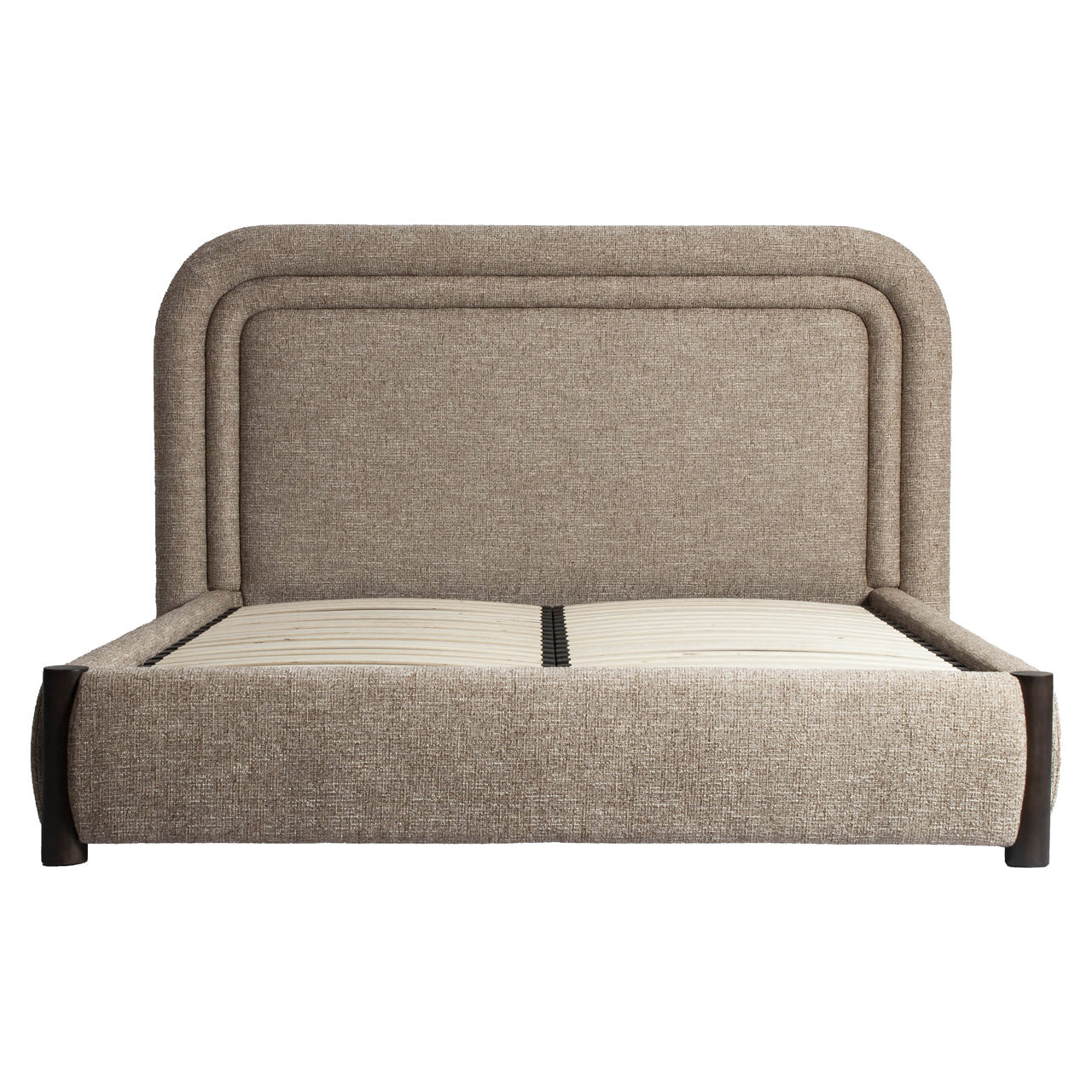Bett Citadel sand tweed 160x200 (ohne Matratze) - Richmond Interiors