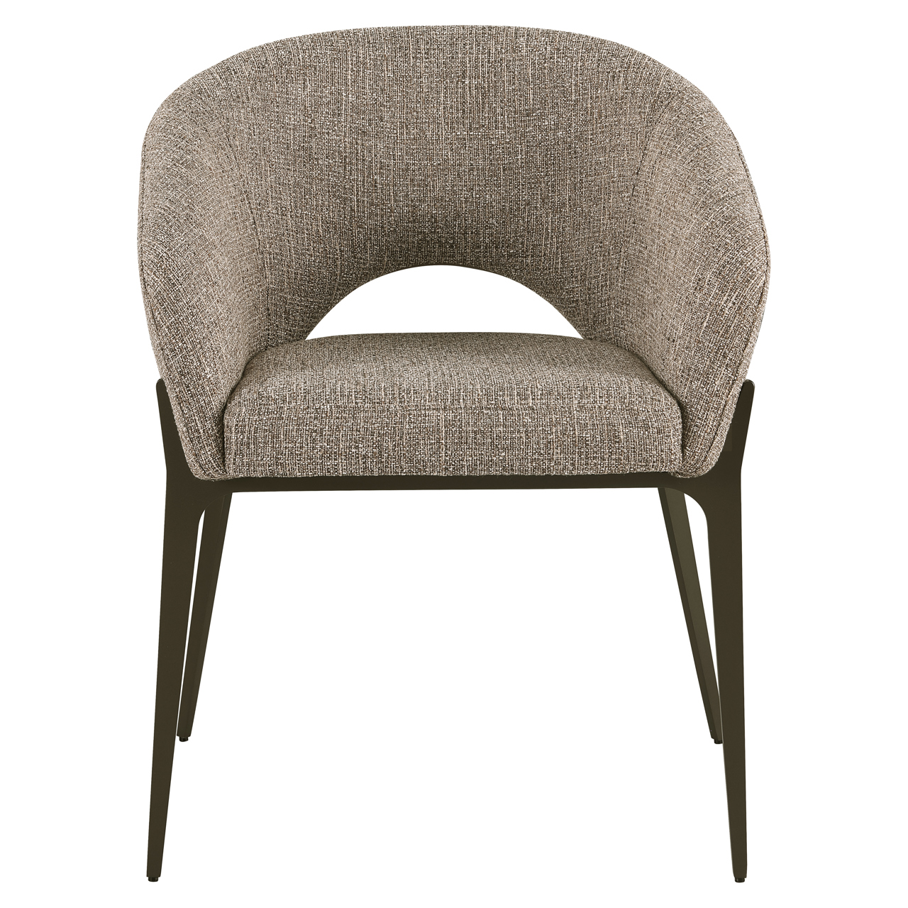 Silla de comedor Kenzi brown tweed - Richmond Interiors