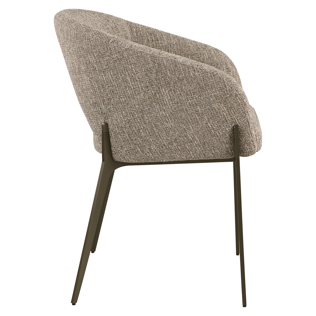 Silla de comedor Kenzi brown tweed - Richmond Interiors