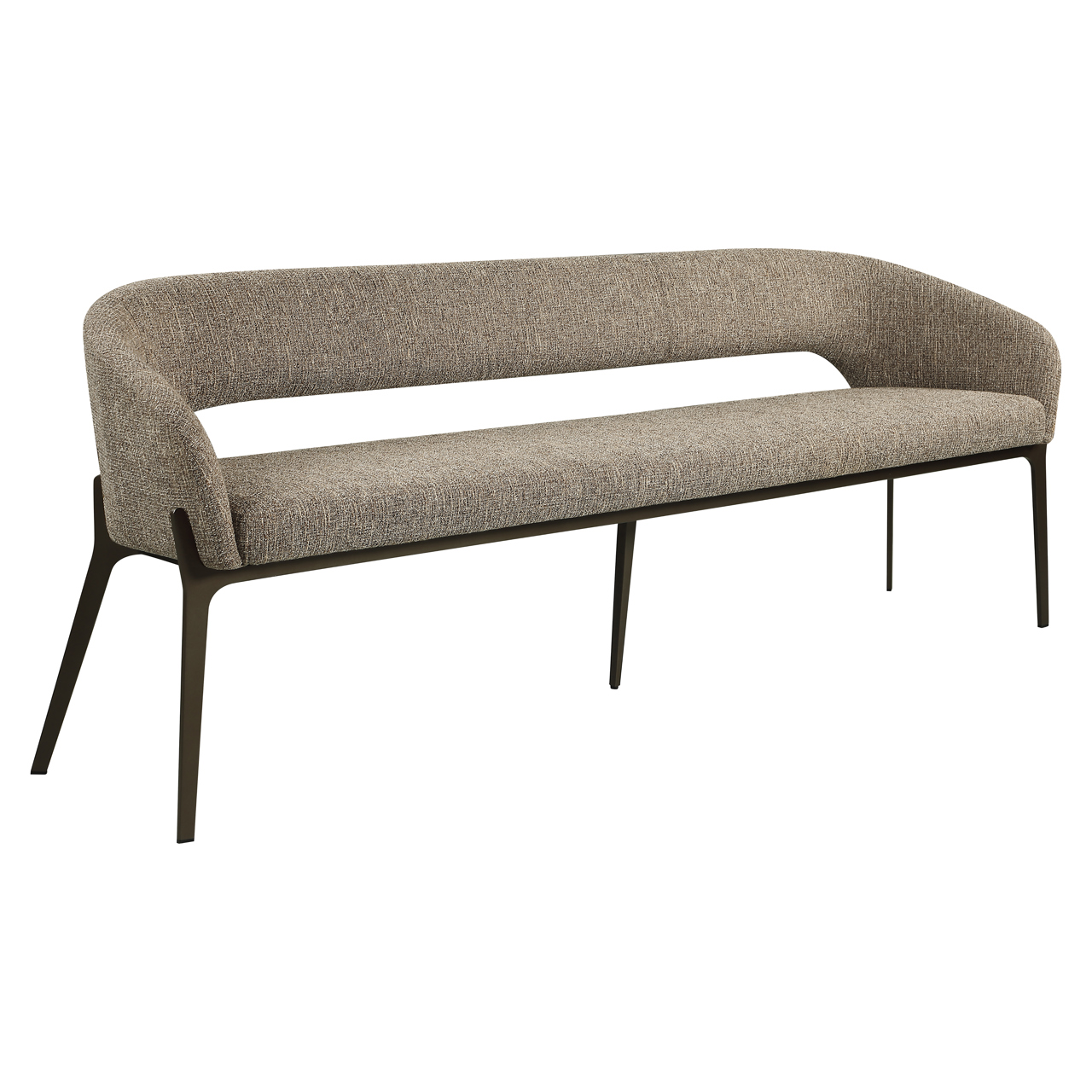 Sitzbank Kenzi brown tweed - Richmond Interiors