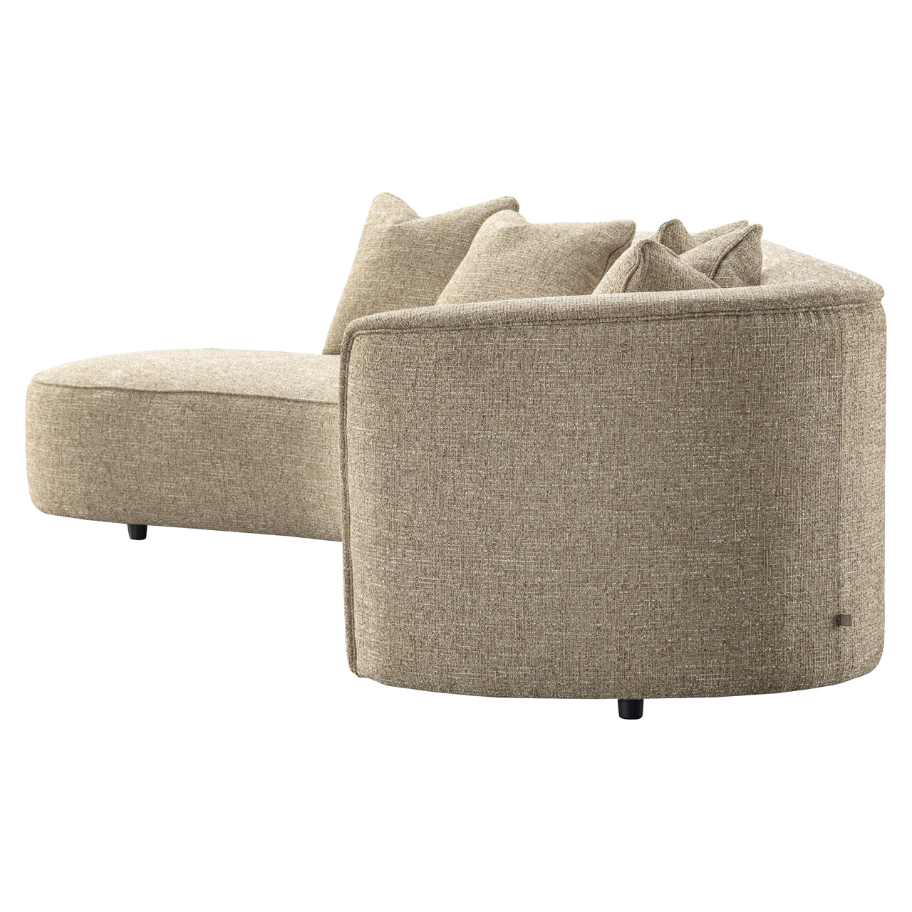 Sofa Romero sand tweed ottoman links feuerhemmend - Richmond Interiors